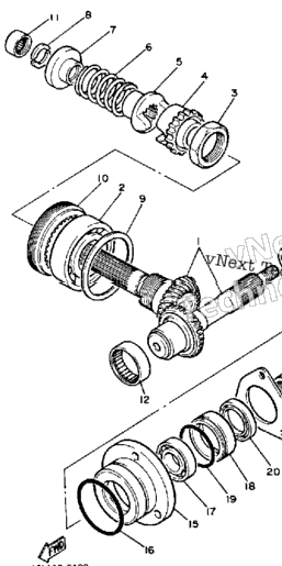 Middle Drive Gear