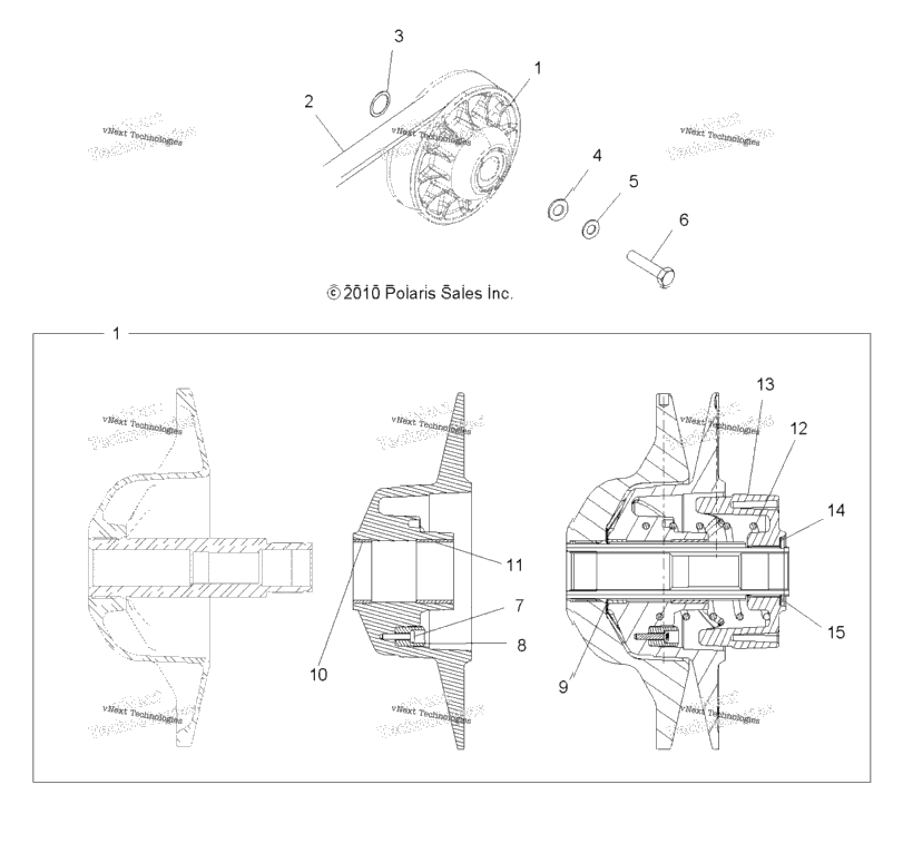 Drive Train, Secondary Clutch
