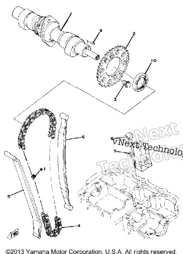 Camshaft - Chain Tensioner