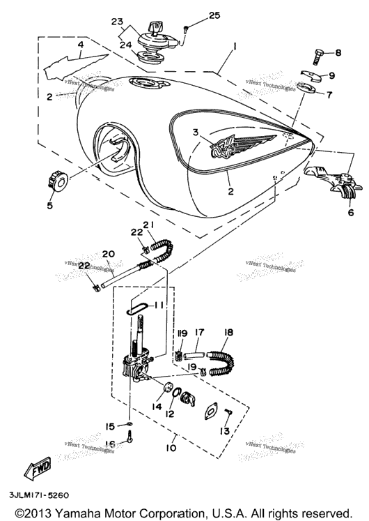 Fuel Tank Non California