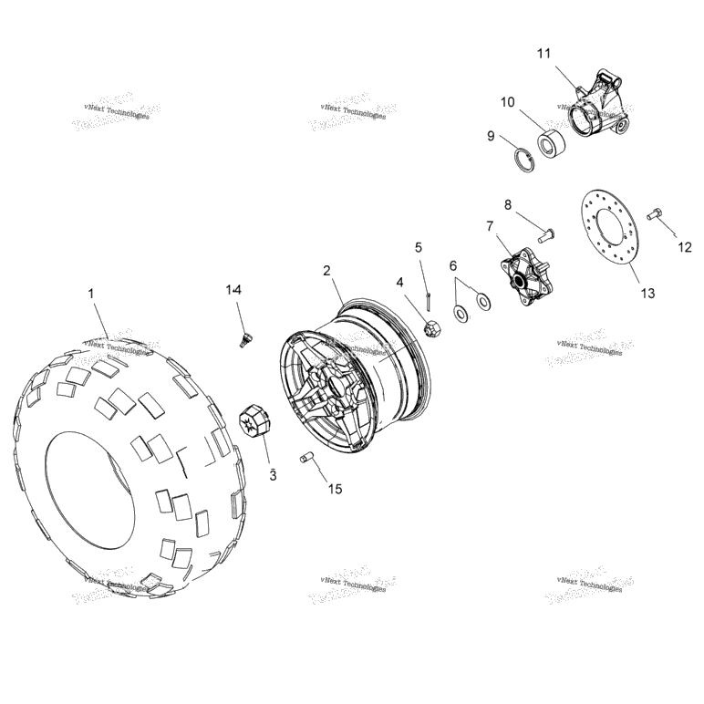 Wheels, Rear Tire & Brake Disc A16sec57cl