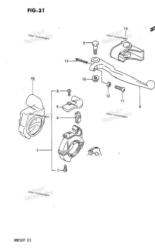 Right Handle Switch (Model F)