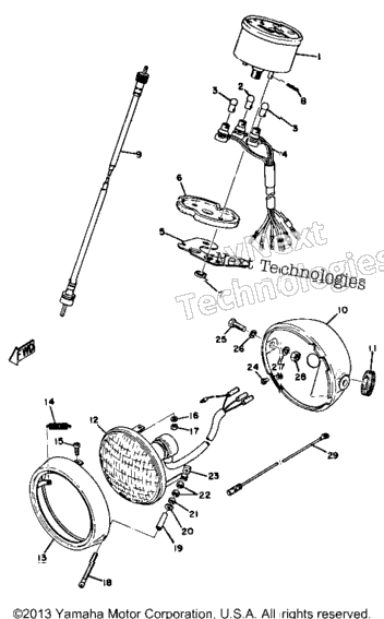 Headlight - Speedometer
