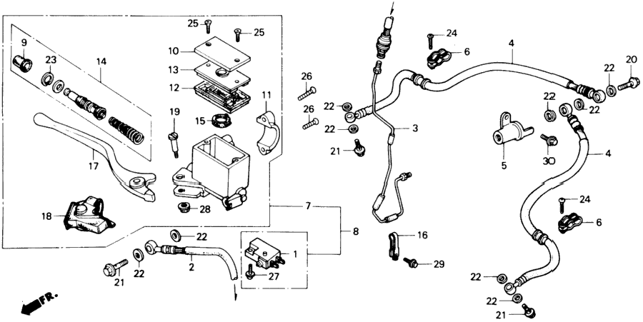 FRONT BRAKE MASTER CYLINDER