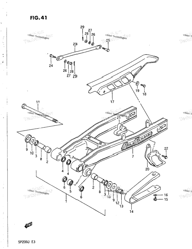 Rear Swinging Arm