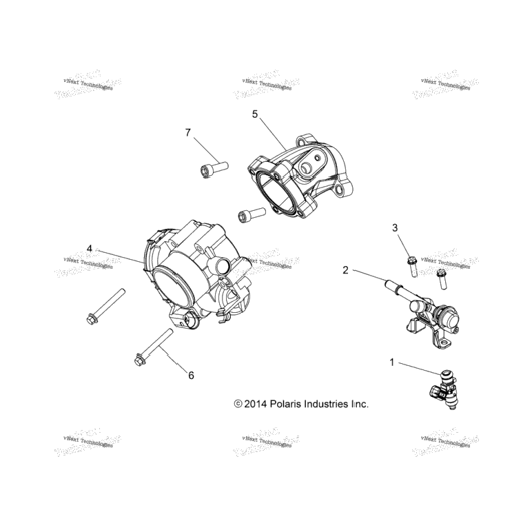 Engine, Throttle Body & Fuel Rail
