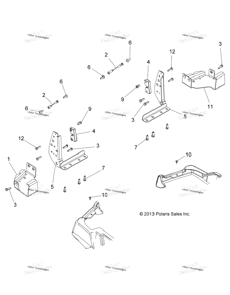 Body, Tailgate Brackets