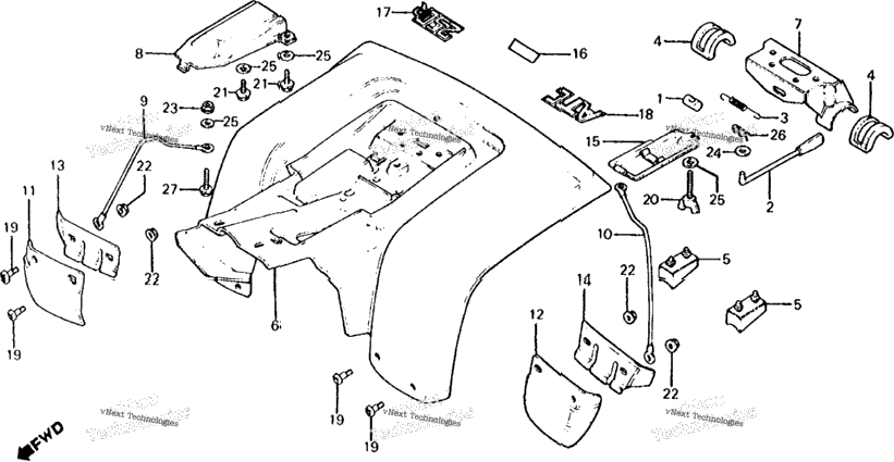 Rear Fender 81-82