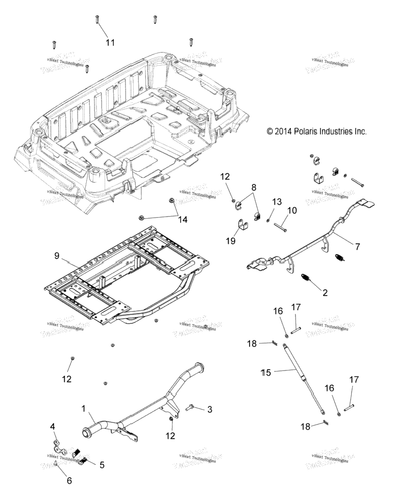 Body, Rear Box Frame And Pivot