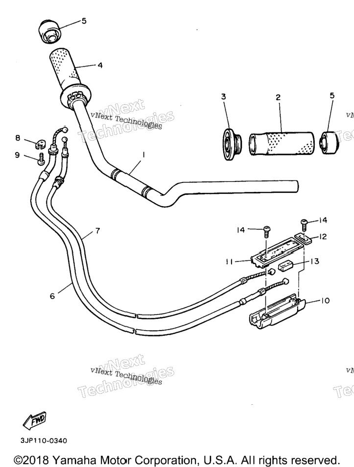 Steering Handle Cable