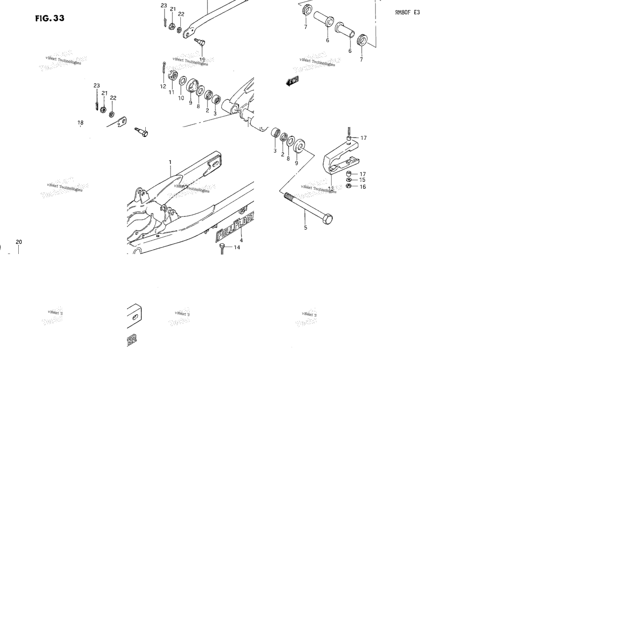 Rear Swinging Arm (Model D)