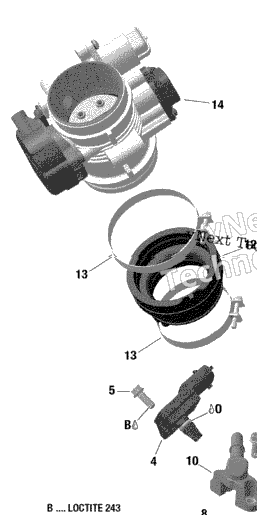 Rotax - Air Intake Manifold And Throttle Body