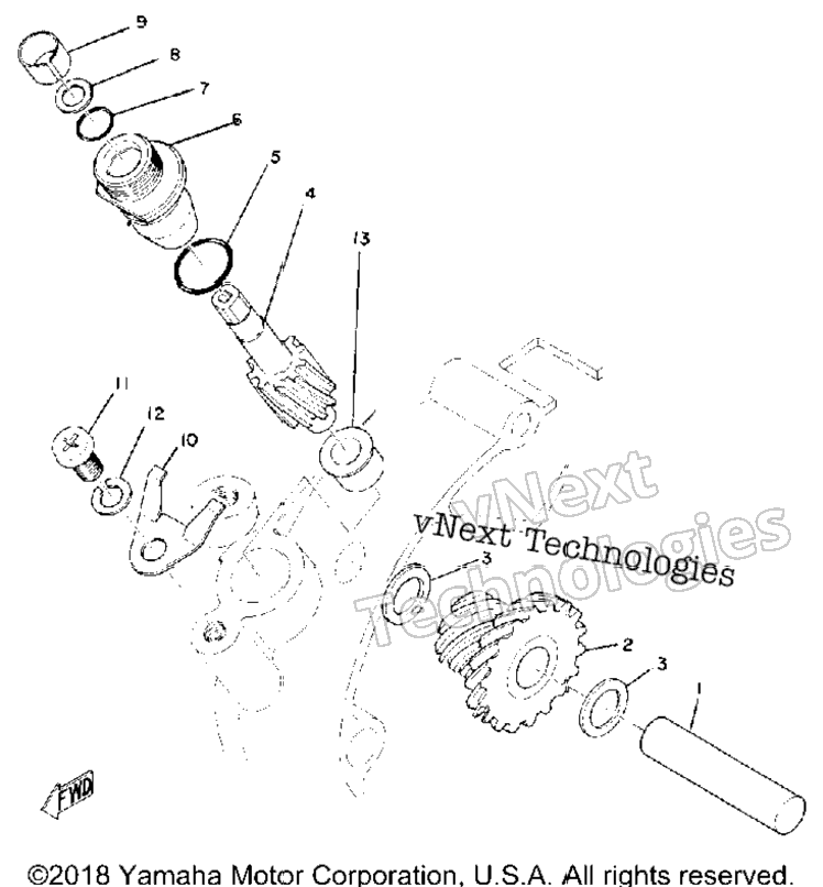 Tachometer Gear