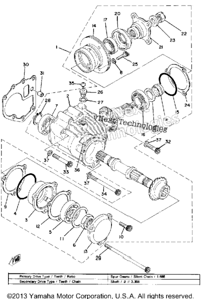 Middle Drive Gear