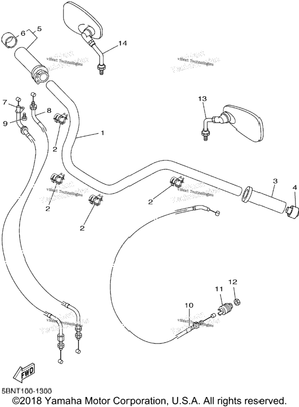 Steering Handle Cable