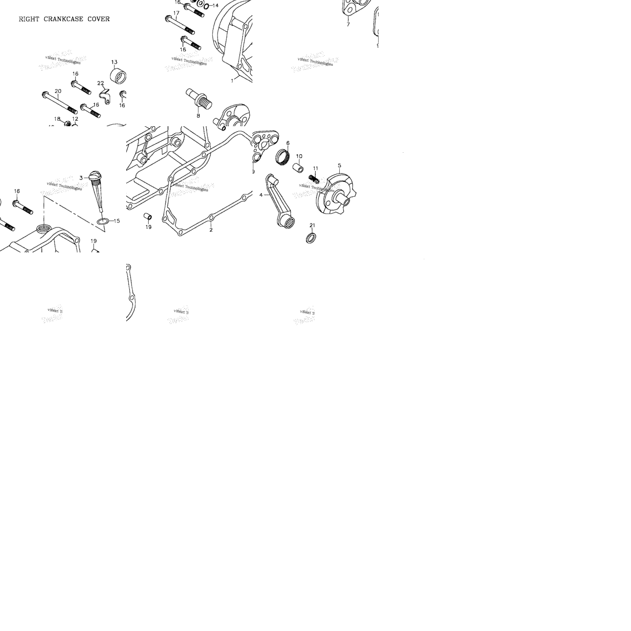 Right Crankcase Cover 172A-05
