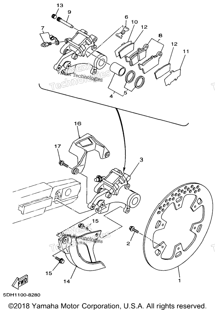 Rear Brake Caliper