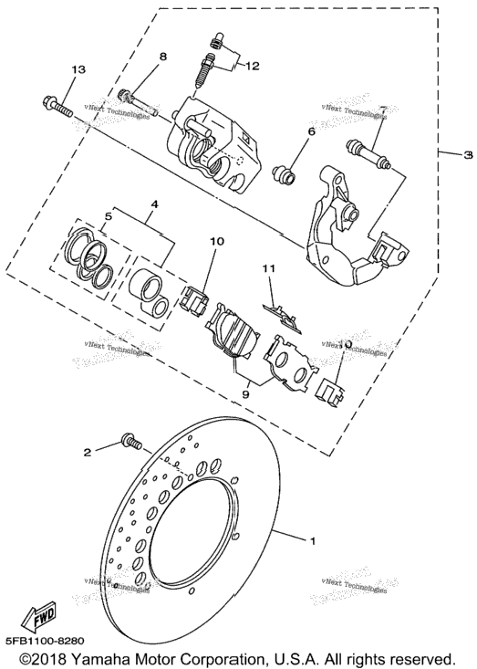 Front Brake Caliper