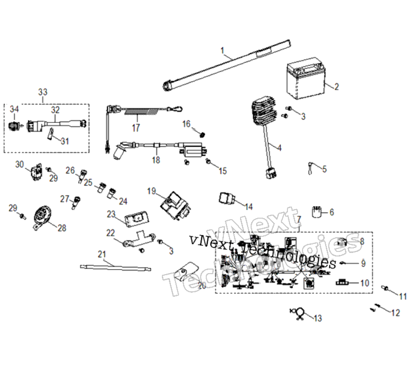 Electrical, Switches, Harness & Indicators