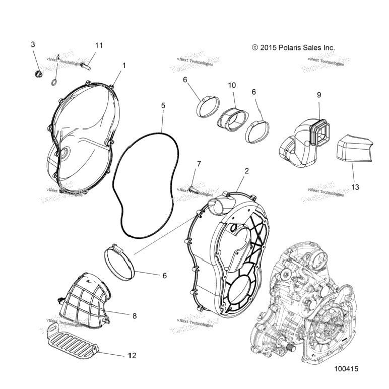 Body, Clutch Cover
