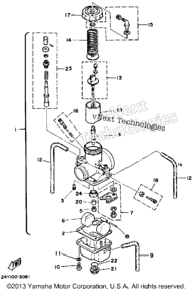 Carburetor Yz250k L