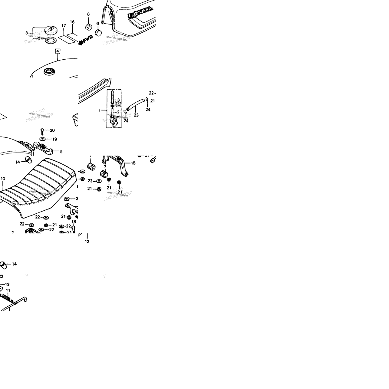 Atc 185Sfuel Tank + Seat 83