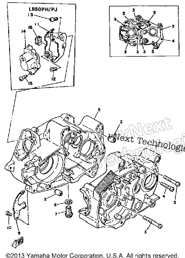 Crankcase Lb50pg - Ph - Pj