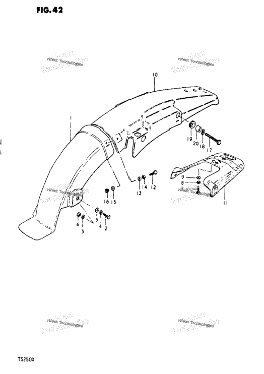Rear Fender (Ts250x)