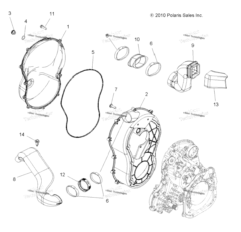 Body, Clutch Cover