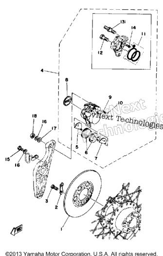Rear Disc Brake - Caliper
