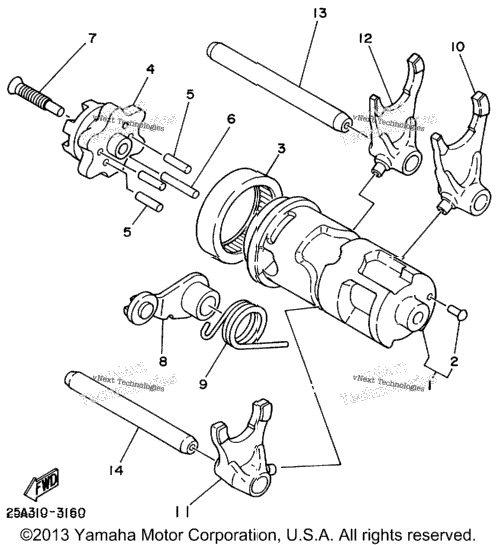 Shift Cam Fork