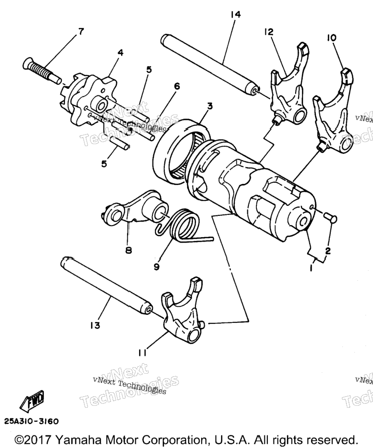 Shift Cam Fork