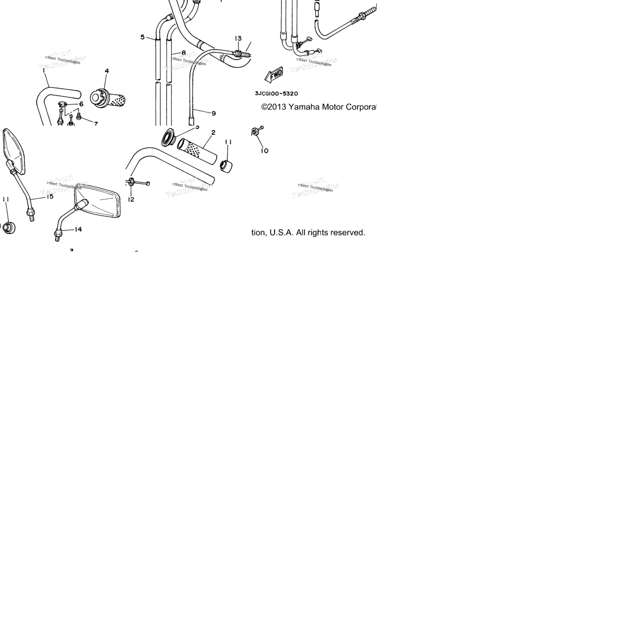 Steering Handle Cable