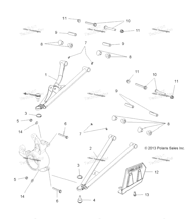 Suspension, Front Aarms