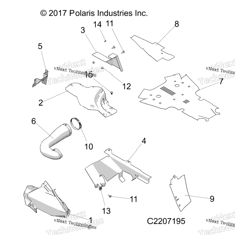 Body Panels, Thermal Shields A1701b Applies To 2016 Sportsman 850/1000 High Lifter Models After Safety Recall A1701b Has Been Completed