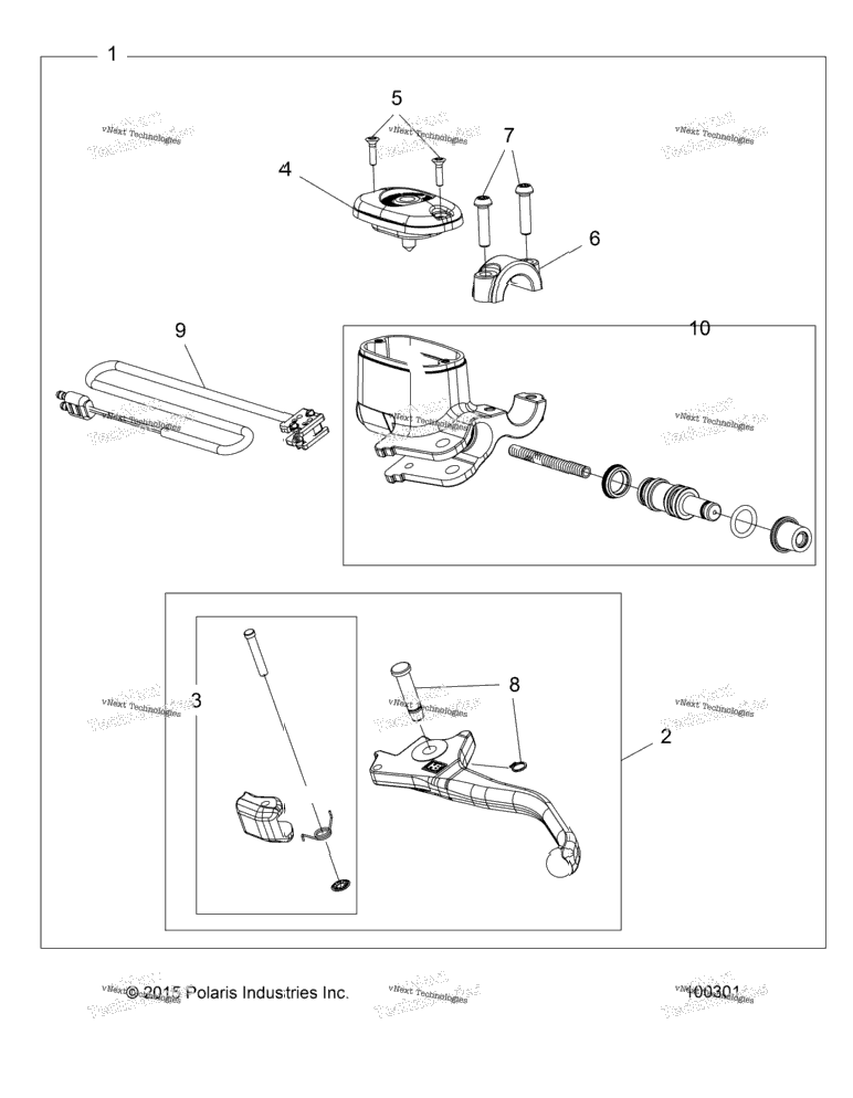 Brakes, Front Brake Lever & Master Cylinder