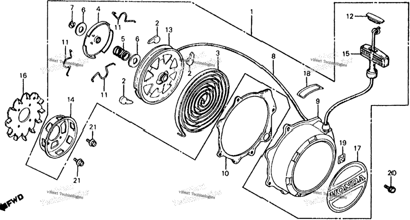 185/S/20Recoil Starter 80-81
