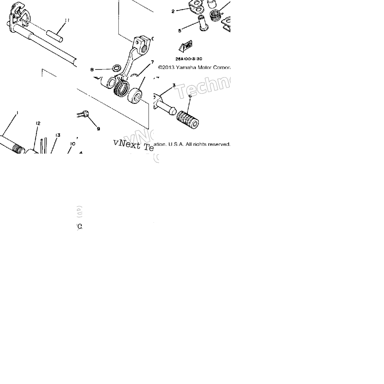 Shift Shaft - Pedal