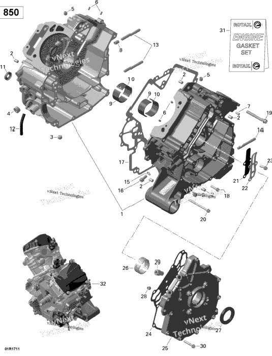 Rotax - Crankcase