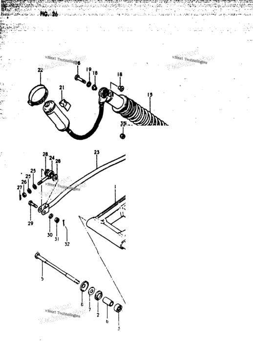 Rear Swinging Arm (Rm125n)