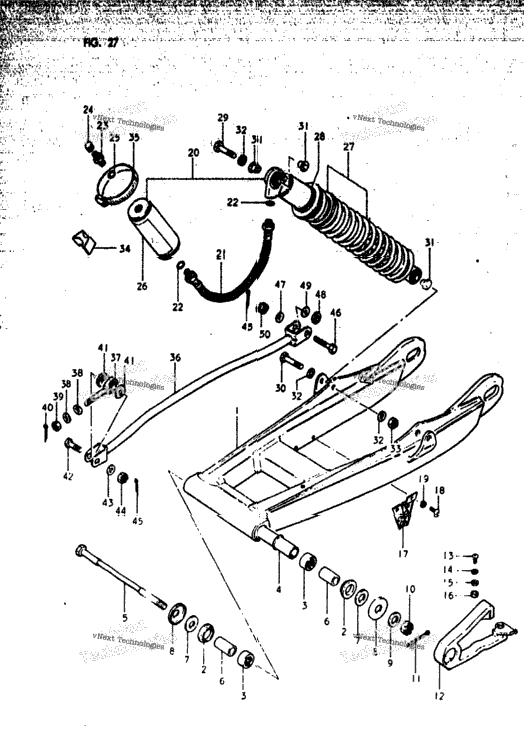 Rear Swinging Arm (Rm125t)