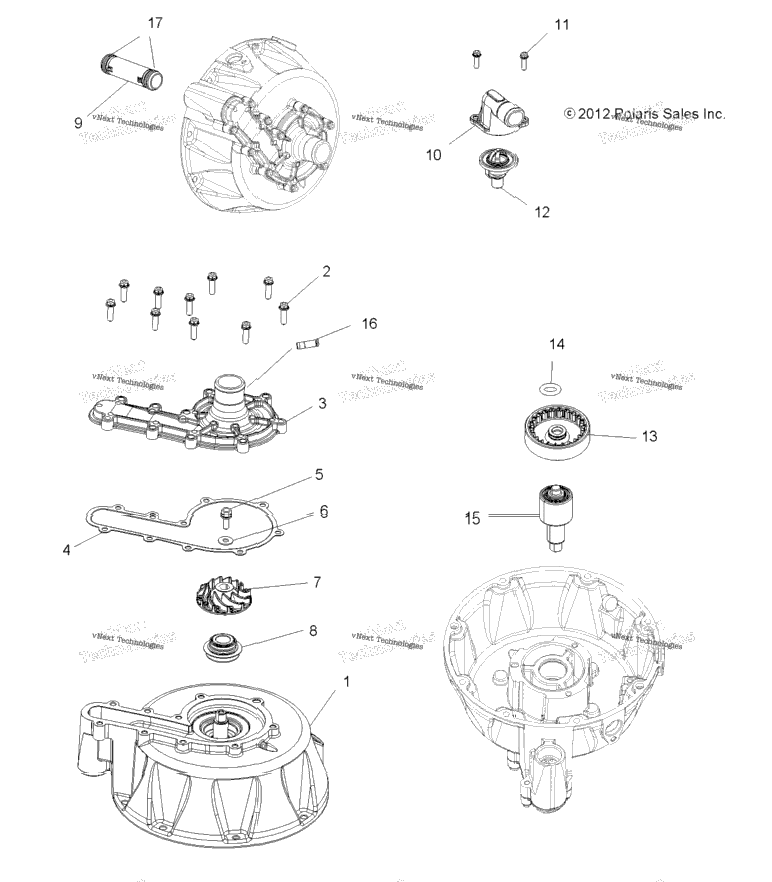 Engine, Cooling System & Water Pump
