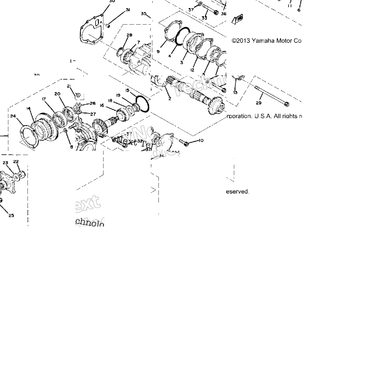 Middle Drive Gear