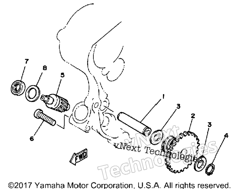 Tachometer Gear