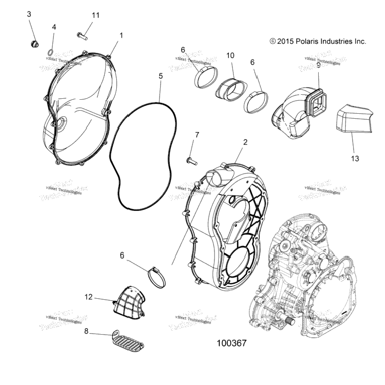 Body, Clutch Cover