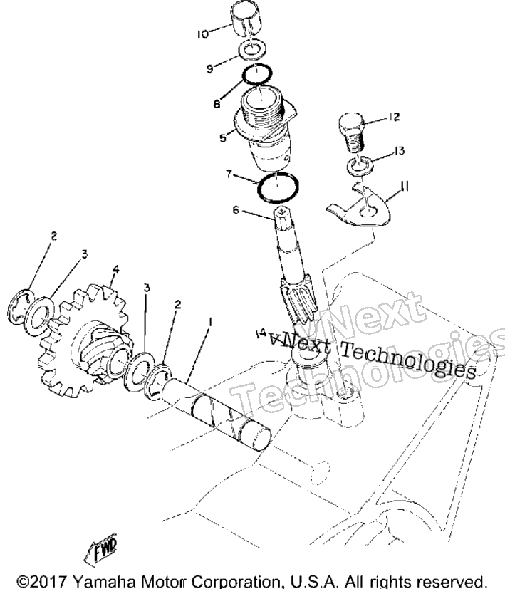 Tachometer Gear