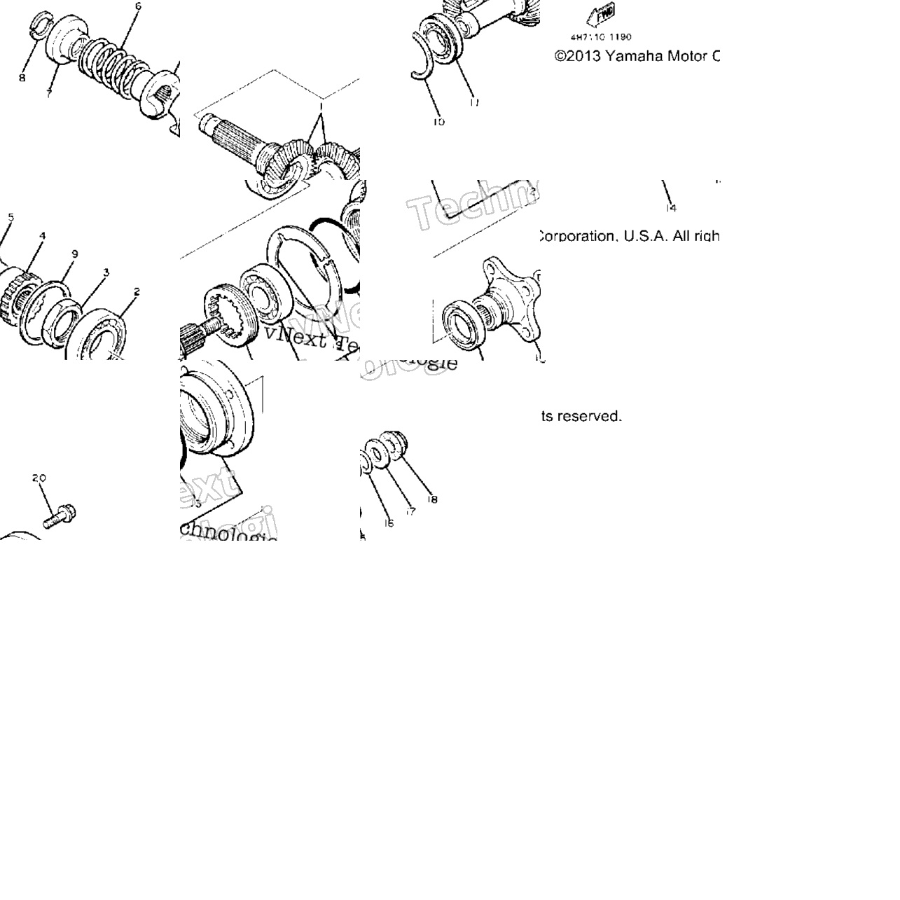 Middle Drive Gear