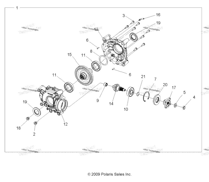 Drive Train, Rear Gearcase Internals