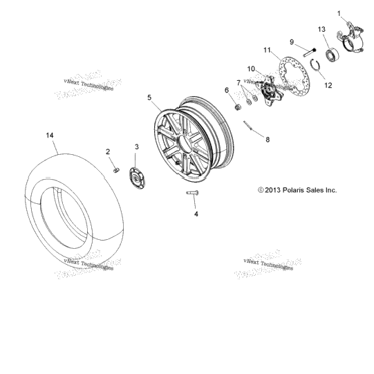 Wheels, Front & Hub A16svs95cm