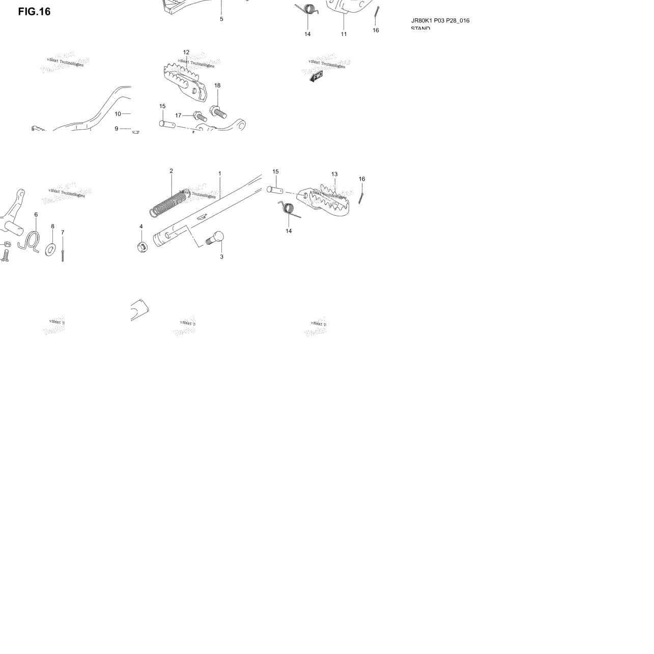 Stand - Brake Pedal